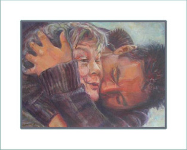 moeder en zoon door Lida Meines